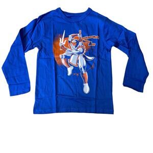 The Children’s Place Blue, Orange & Gray Long Sleeve Ninja T-Shirt